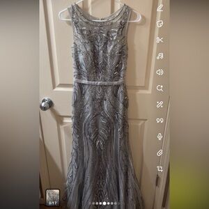 Silver Formal mermaid gown